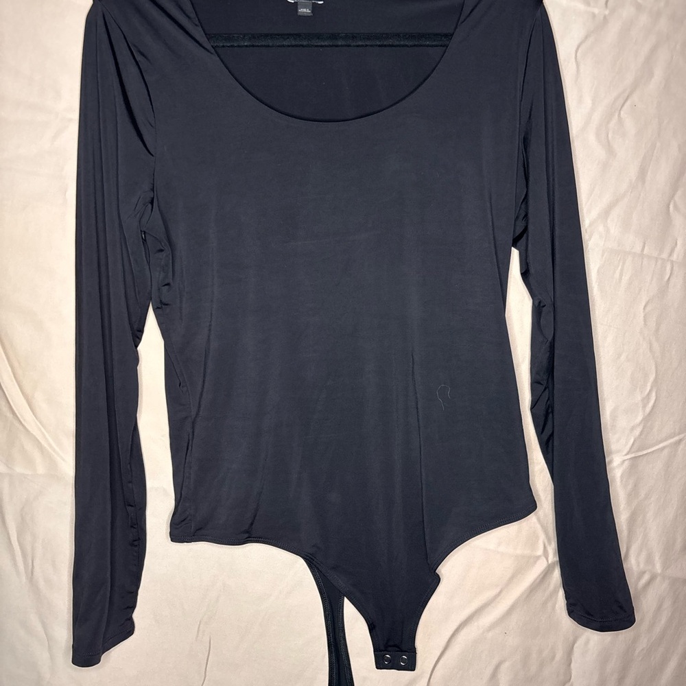 Express Black Long Sleeve Bodysuit